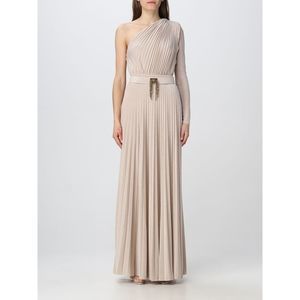 open lace back dress Elisabetta Franchi Red Carpet Long Dress With Rhinestones Detail  Ellie  Belle